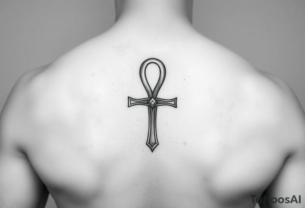 Small Ankh tattoo idea