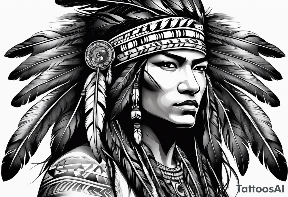 Native American Feather band tattoo idea
