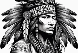 Native American Feather band tattoo idea