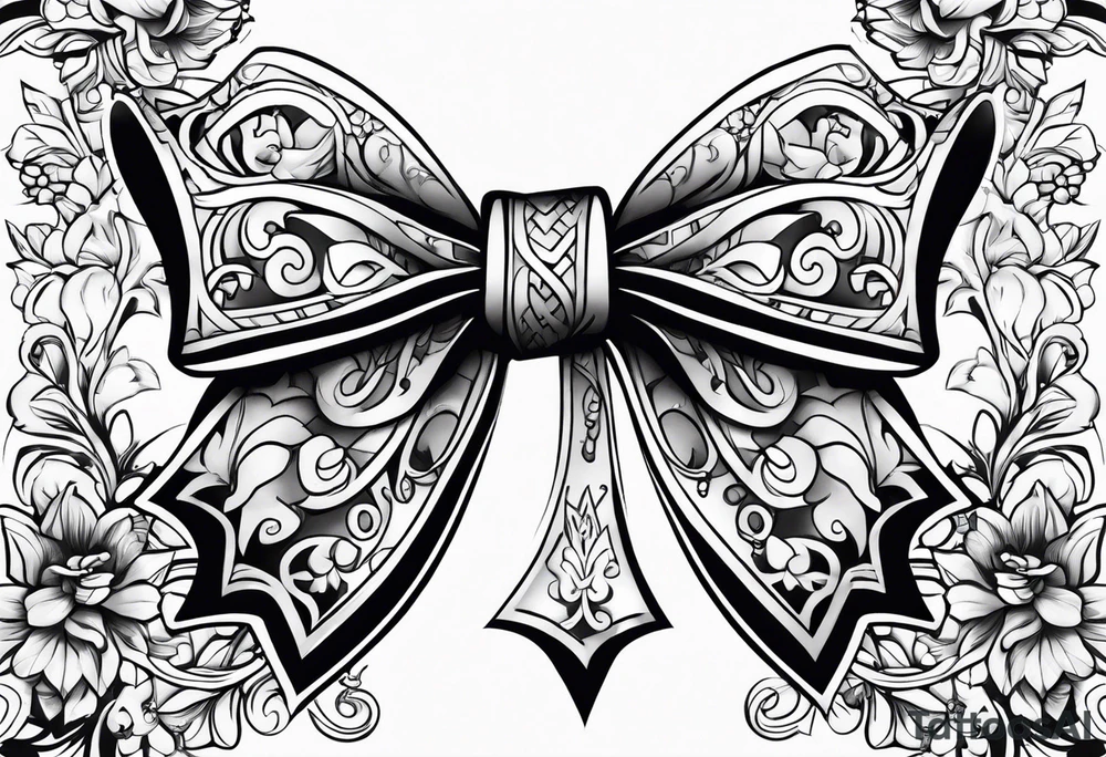 Princess bows tattoo idea