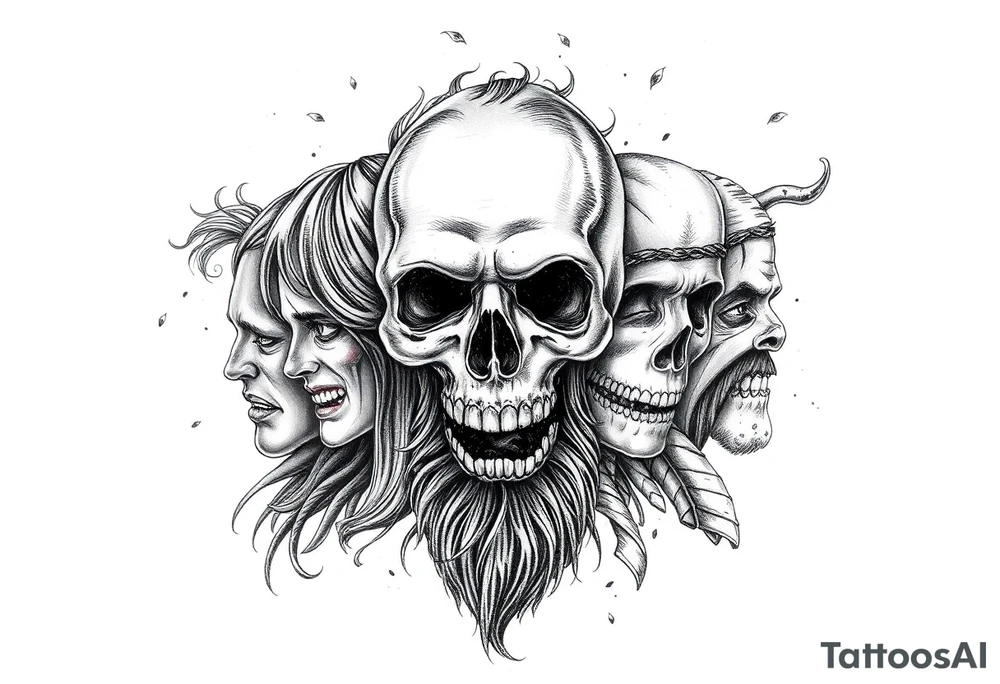 7 biblical “deadly sins”(Lust, Gluttony,Greed,Sloth,Wrath,Envy, and Pride). tattoo idea