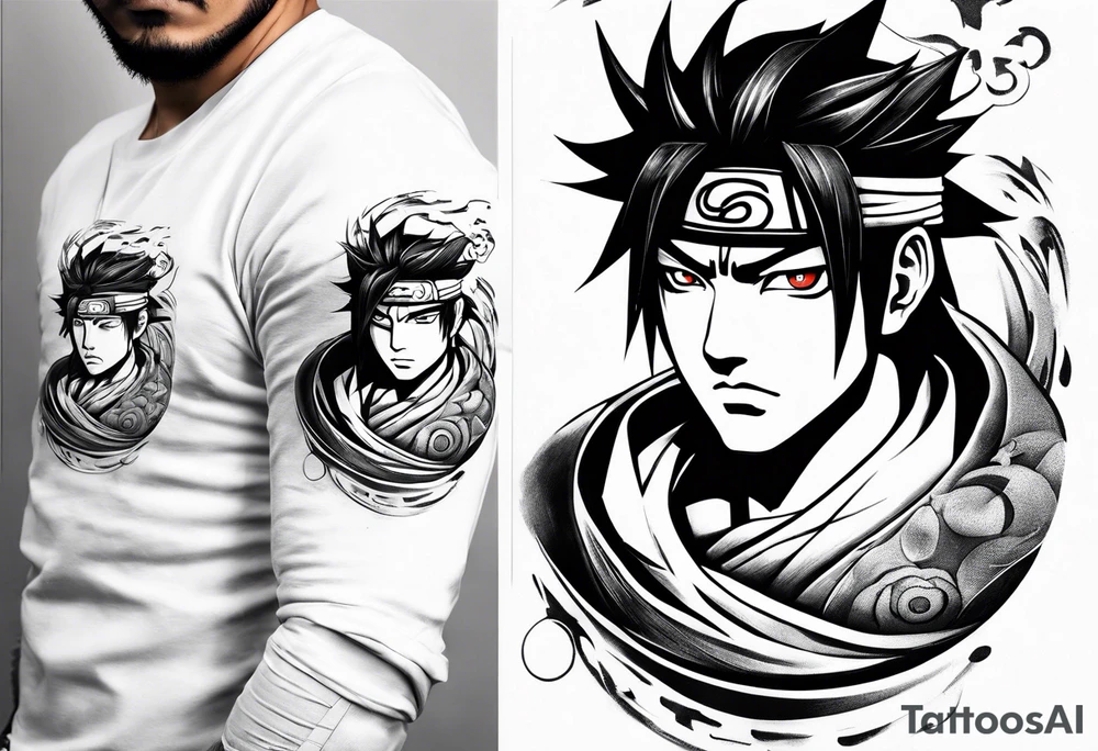 Shisui uchiha tattoo on arm tattoo idea