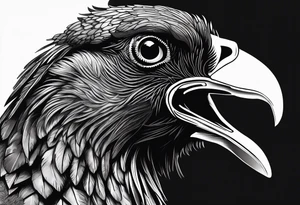 face of a deutchdrahthaar with a pheasant tattoo idea