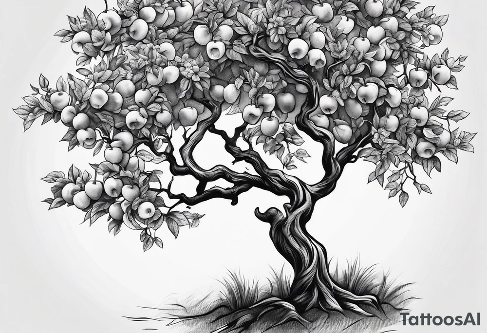 Apple tree tattoo idea