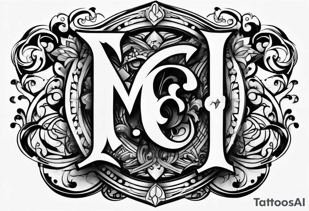 2 letters E tattoo idea