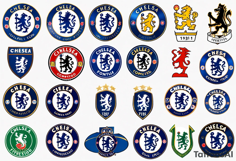 chelsea fc badge tattoo idea