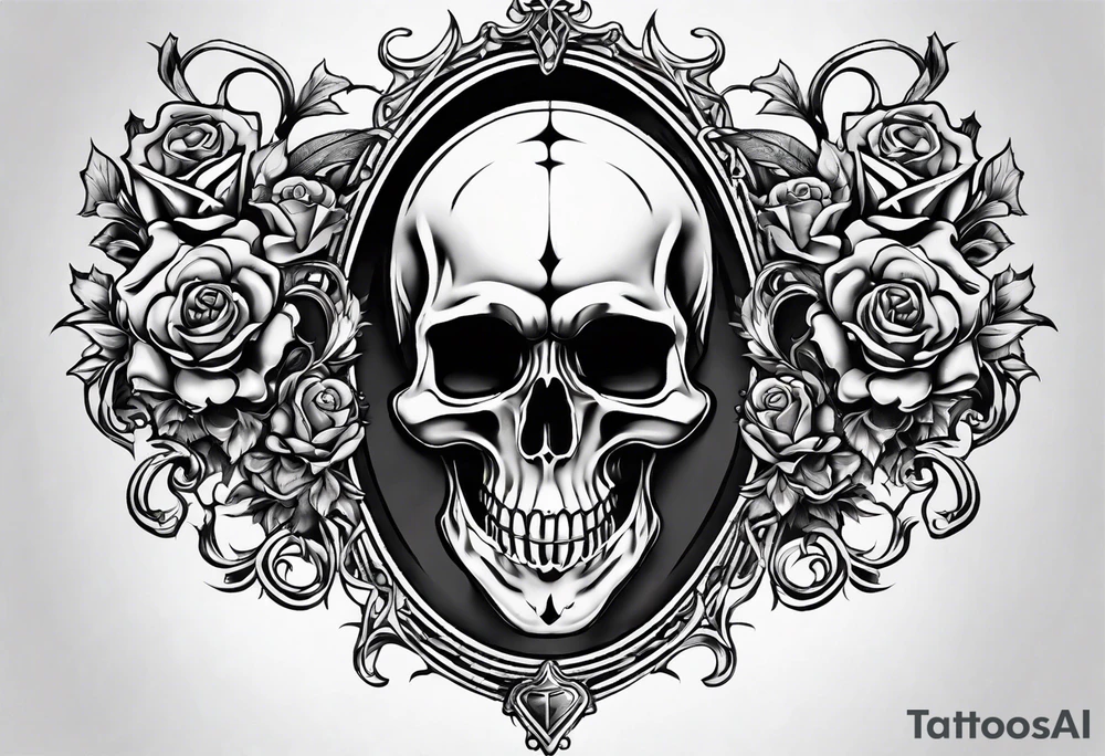 skeletal hand tattoo idea