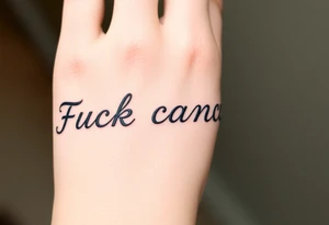 Fuck cancer tattoo idea