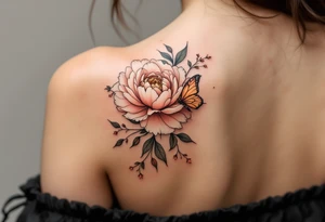 美 (měi, “beauty”) in rose gold ink often decorates a peony or butterfly for elegance and transformation. tattoo idea