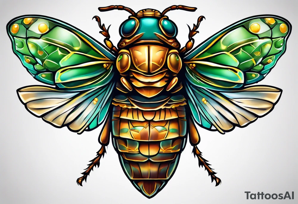 Cicada tattoo idea