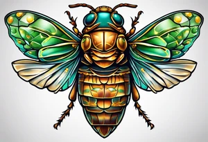 Cicada tattoo idea