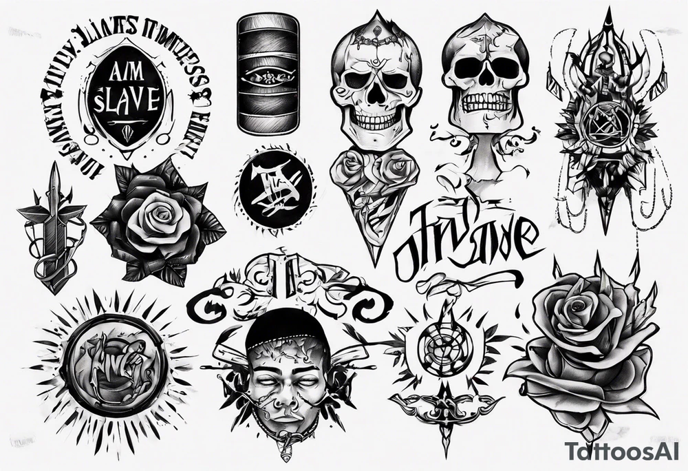 i am slave tattoo idea