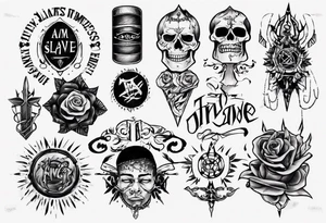 i am slave tattoo idea