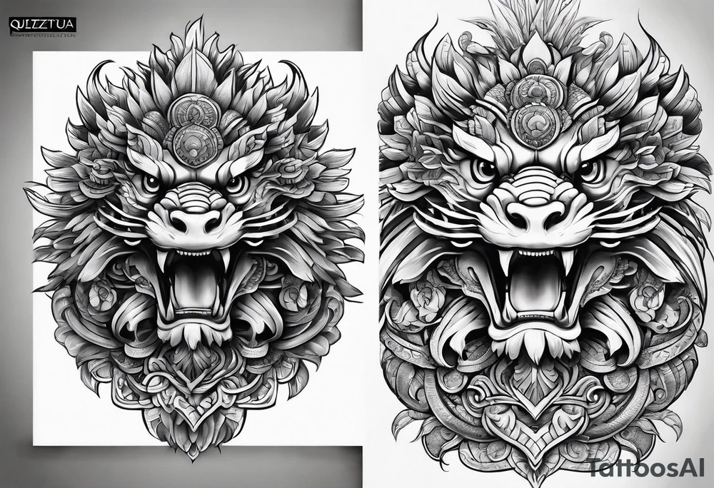 quetzalcoatl sleeve tattoo idea