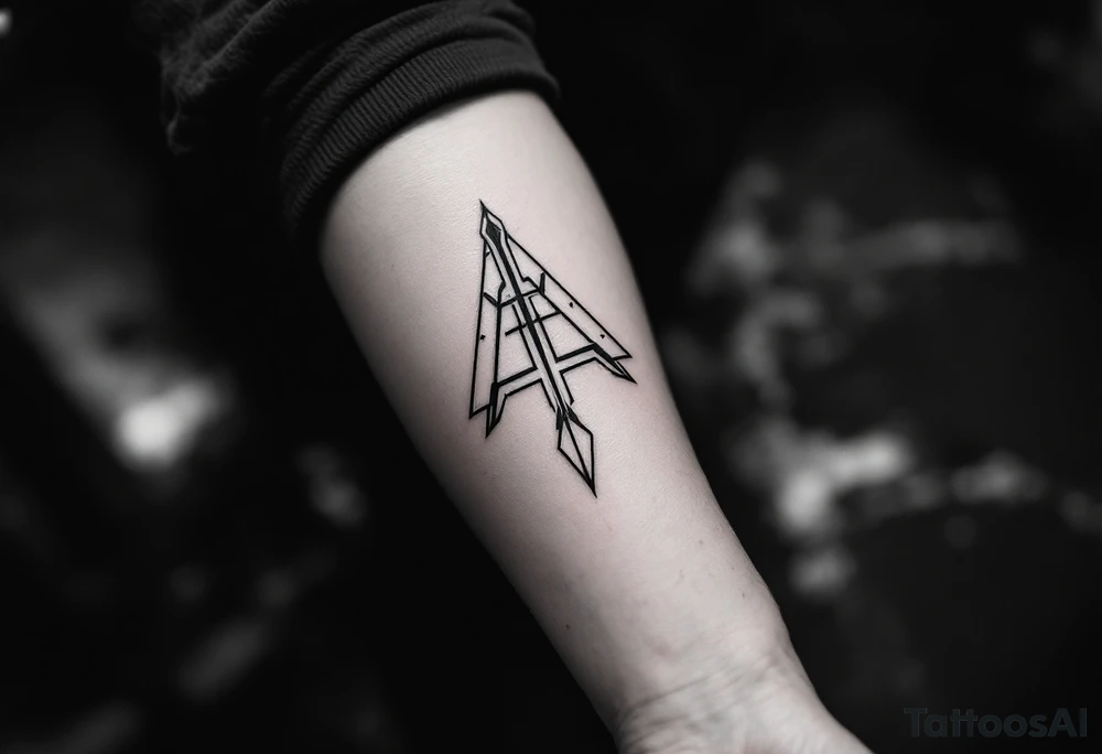 A tattoo that gives off fashion, and streetwear tattoo idea