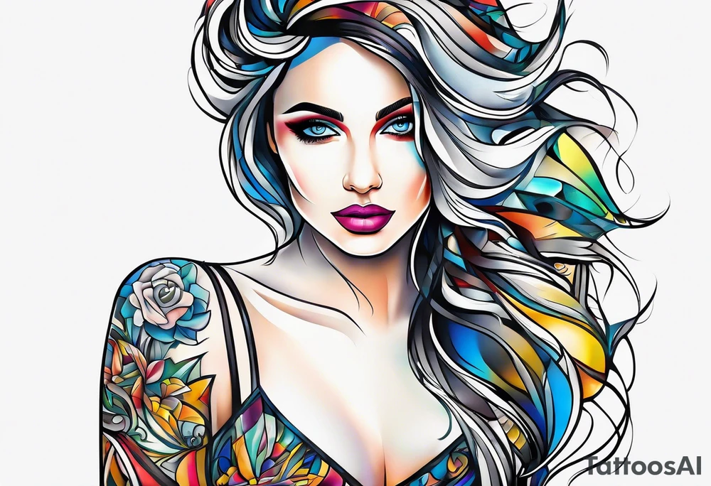 woman tattoo idea