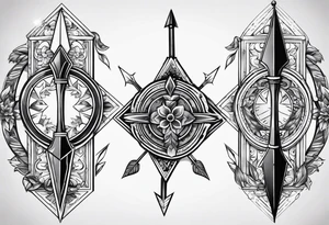 double arrow tattoo idea
