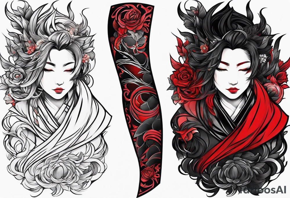 Simple black and red tattoo for the arm men tattoo idea