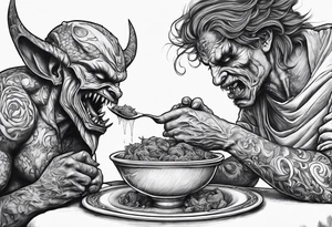Sleep paralysis demon feeding on a soul tattoo idea