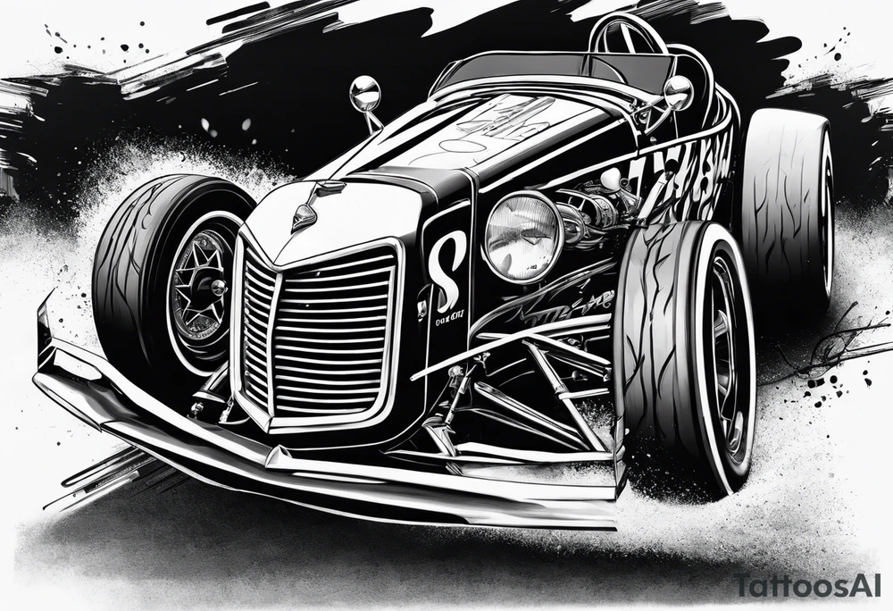 Sprint car tattoo idea
