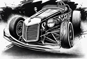 Sprint car tattoo idea