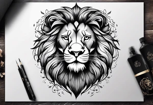 lion tattoo tattoo idea