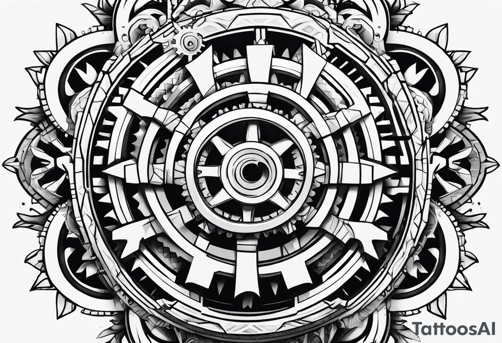 cogwheel tattoo idea