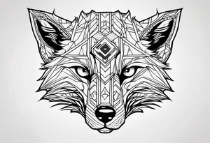 army angry fox commando tattoo idea