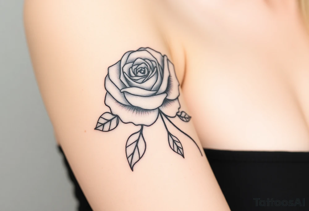 rose and mum tattoo tattoo idea
