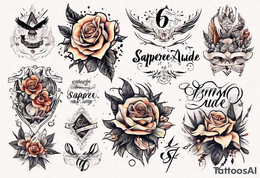 sapere aude feminin tattoo idea
