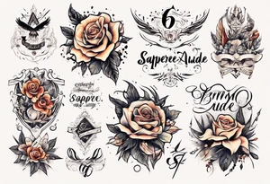 sapere aude feminin tattoo idea