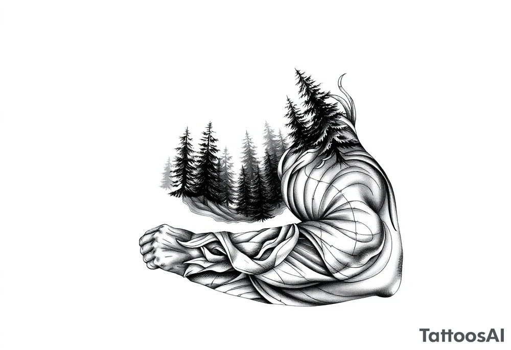 Forest tattoo idea