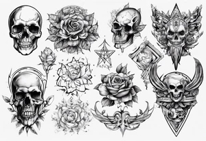 Sklettformel von Benzoesäure tattoo idea