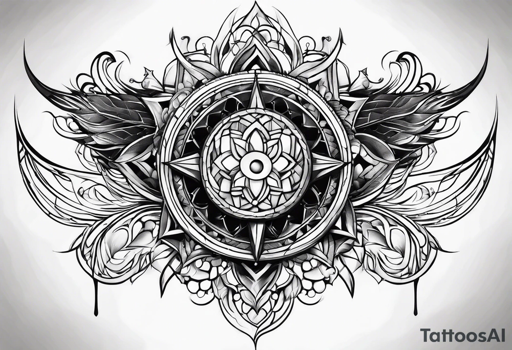 Morning star whip tattoo idea