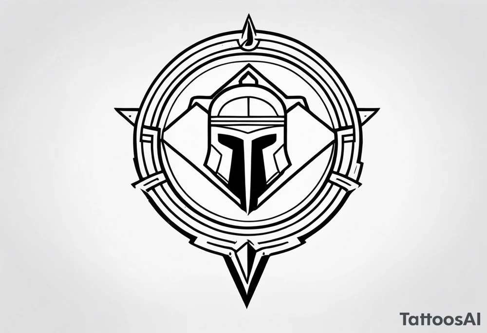 Ancient spartan symbol tattoo tattoo idea