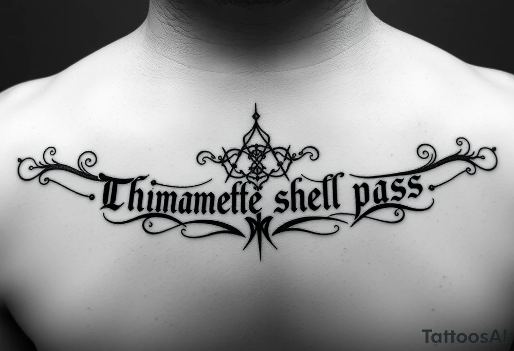 Ambigram of “memento mori” and “this shall pass” tattoo idea