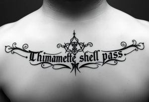 Ambigram of “memento mori” and “this shall pass” tattoo idea