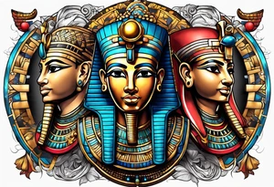 egypt gods tatto tattoo idea