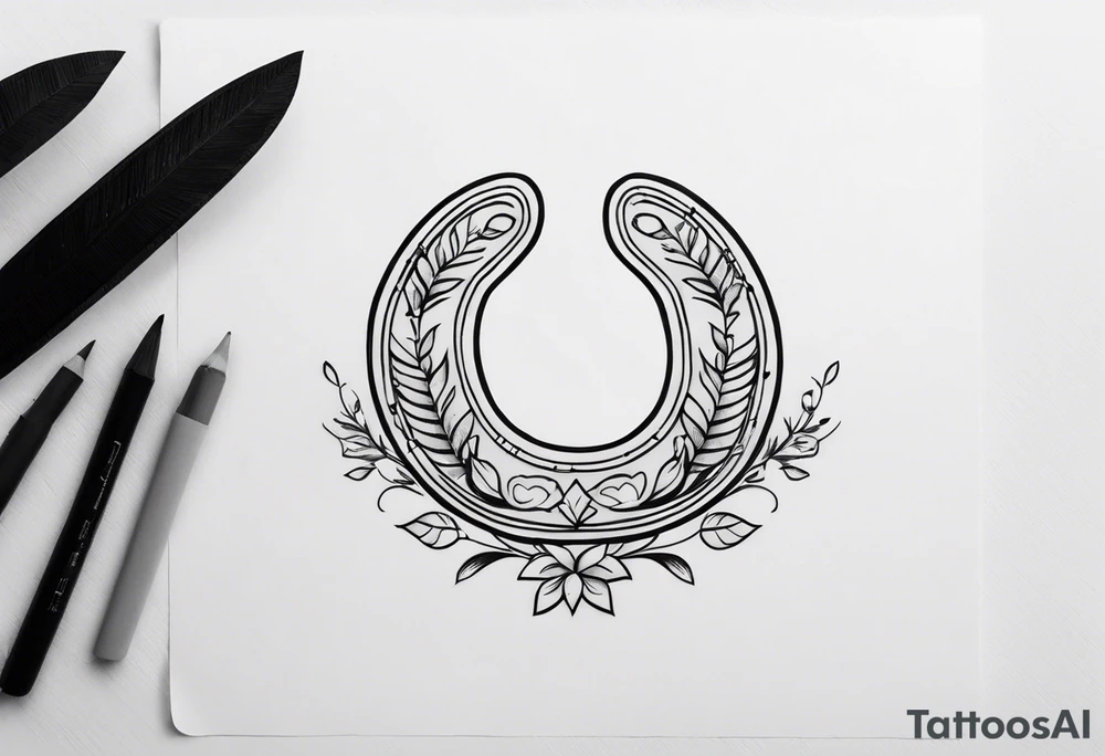Horseshoe and 4x4 tattoo idea