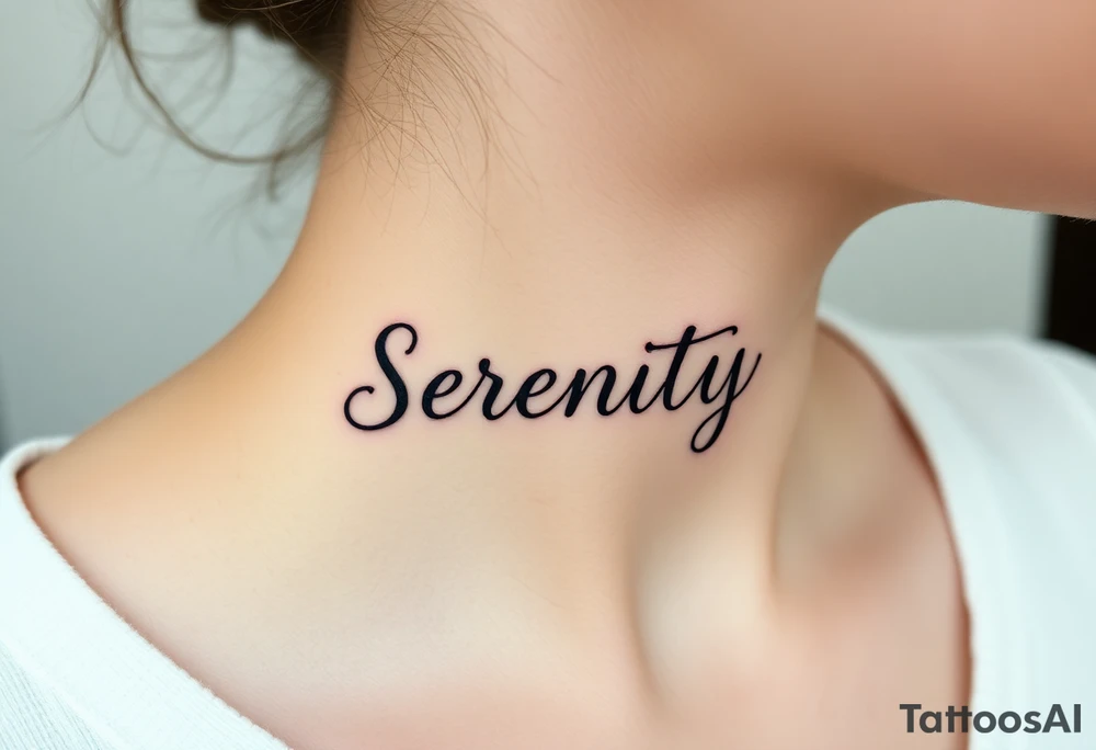 Serenity tattoo idea