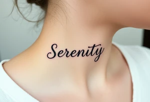 Serenity tattoo idea