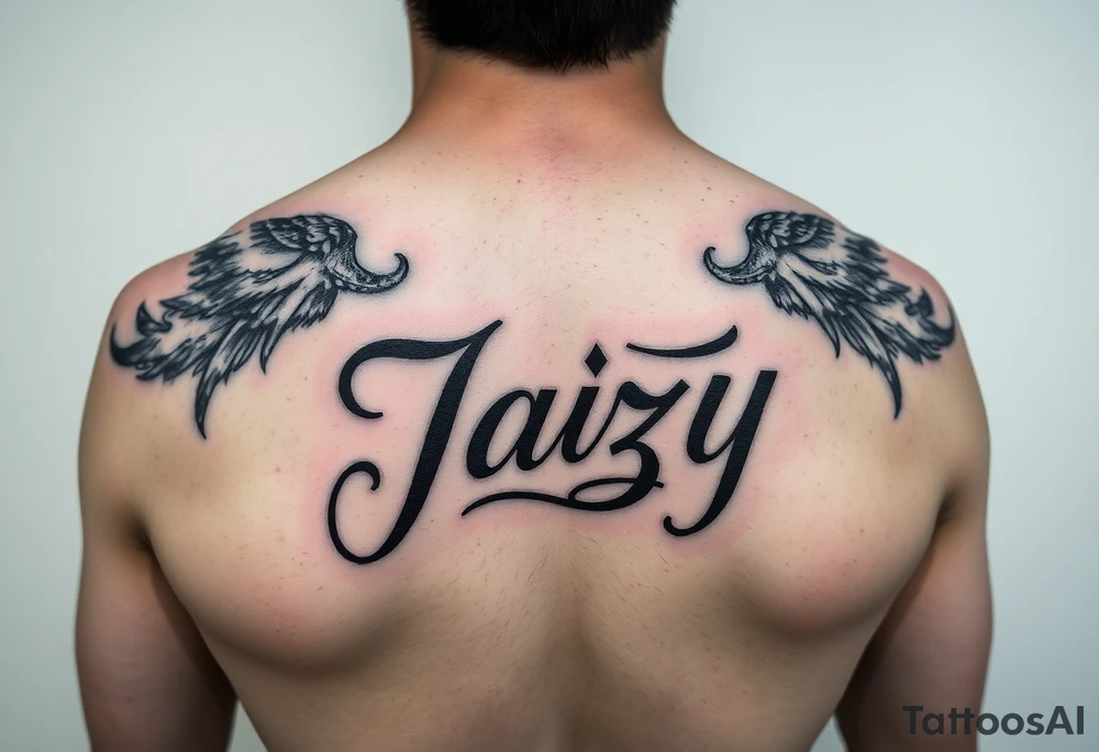 remembrance of a deceased bestfriend with the name Jazy incorporated tattoo idea
