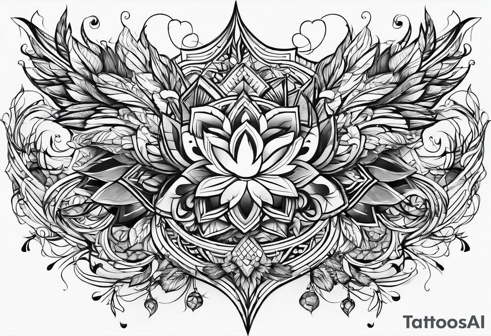 Random lines tattoo idea
