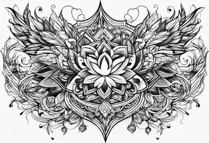 Random lines tattoo idea