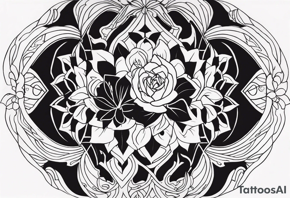 bloody cut tattoo idea