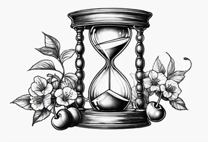 Cherry hourglass tattoo idea