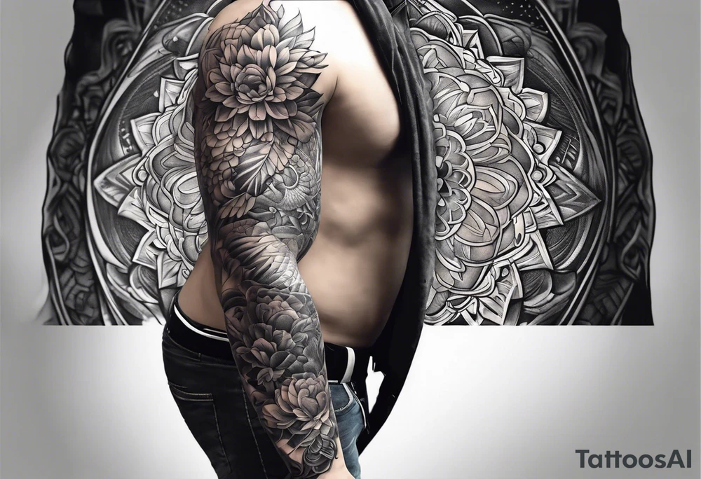 Full body sleeve tattoo idea