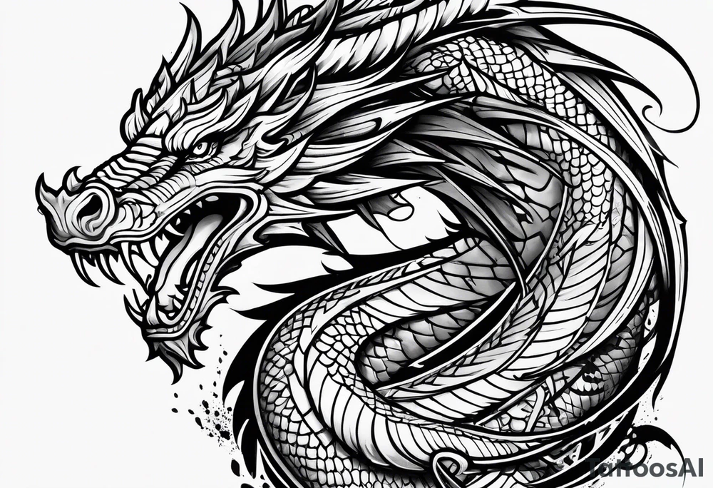 Dragon tattoo idea