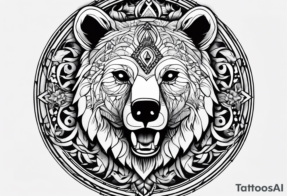 The fool tarot as a bear tattoo idea