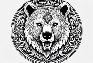 The fool tarot as a bear tattoo idea